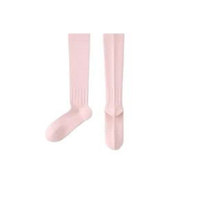 Chaussettes de compression professionnelles pour femmes, couleur unie, pour le yoga, la course à pied, le cyclisme, antidérapantes, soutien musculaire, blanc, noir, gris, rose - Product Image 4