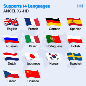 เครื่องมือสำหรับรถบรรทุกหนัก Ancel X7 HD ระบบยานยนต์ครบวงจร สำหรับการตั้งค่าและรีเซ็ตหัวฉีด รุ่น X7 HD สำหรับรถบรรทุกหนัก A - Product Image 6