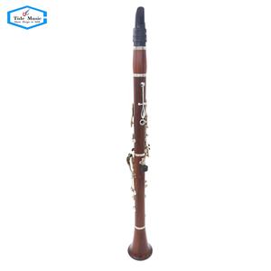 ตัวไม้สีแดงเกรดสูงโทนสีเงิน Bb 17คีย์คลาริเน็ต - Product Image 2