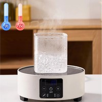 Bocaux de rangement empilables en verre borosilicate de haute qualité avec couvercles en verre transparent et silicone de qualité alimentaire