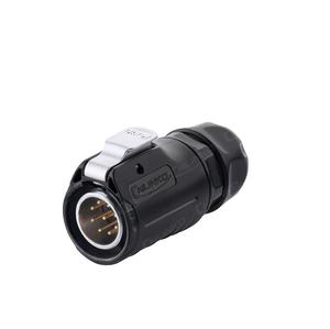 Желтый женский разъем для монтажа на панель, быстрозажимной, 5/9/12-контактный, с замком, для авиации, промышленный, водонепроницаемый, Cnlinko - Product Image 3