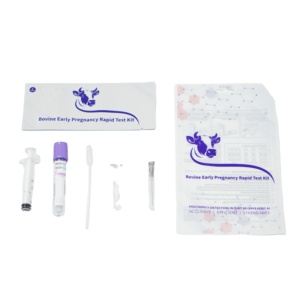 Kit de Prueba Rápida de Gestación Bovina, Prueba de Detección de Gestación en Ganado Vacuno con Sangre Completa, Cassette para Uso Veterinario en Granjas - Product Image 1