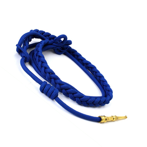 OEM Customized 100% Polyester Cap <b>Cord</b> Double Braided Rope High Quality Customized Ceremonial Uniform Hats <b>Cord</b> - Product Image 3