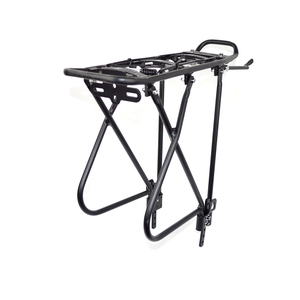Portapacchi Posteriore Nero Resistente per Bicicletta, Supporto per Bagagli e Borse Laterali - Product Image 3