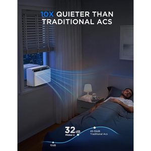 Aire Acondicionado de Ventana Midea de 10000 BTU, Inverter Inteligente, Enfriamiento para 450 Pies Cuadrados, Ultra Silencioso, Blanco - Product Image 3