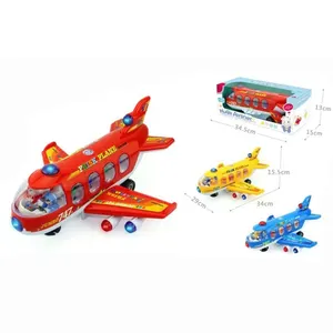 Battery Operated Aircraft Flash Airline Kids Electric Plane Toys