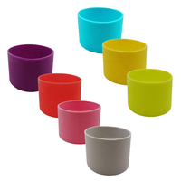 Manchon de gobelet en silicone personnalisé en usine pour couvercle de sublimation de bouteille d'eau en verre avec utilisation du service de traitement de moulage pour joint
