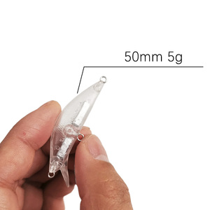 Top Right R-8482 50Mm 5G Chìm Minnow Thu Hút Không Sơn Lure Dài Khoảng Cách Cứng Mồi Bionic Thu Hút Cho Cá Nước Ngọt Sông Hồ - Product Image 2