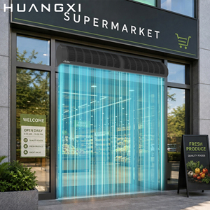 Cross Flow Door Air <b>Curtain</b> OEM ODM Manufacturer Wholesale Vertical With Sensor for Supermarket High Airflow Delivers 1600 Cubic - Product Image 1