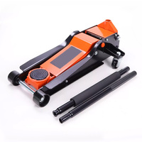 5T Car Floor Jack Doble bomba baja, función de caída lenta, para cambiar neumáticos, 5T Car Floor Jack