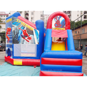 6x5m grado comercial niños <span class=keywords><strong>Spiderman</strong></span> Castle Casa de rebote inflable con tobogán de China fábrica de gorila inflable - Product Image 2