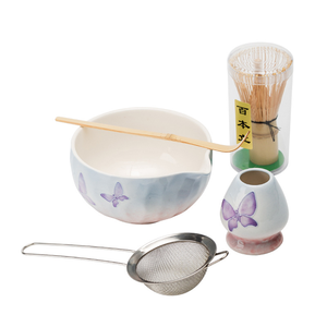 Kit de fouet à matcha en porcelaine écologique classique, 8 pièces, accessoires en <span class=keywords><strong>bambou</strong></span>, bol en céramique, prix de gros pour café - Product Image 1