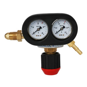 ตัวปรับแรงดันแก๊สแบบฝรั่งเศส WQ 2.525MPa แบบสองขั้นตอน สำหรับใช้กับออกซิเจนและอะเซทิลีน - Product Image 2