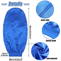 Bonnet de nuit en satin de soie extra large avec logo personnalisé, bande élastique, bonnet de nuit en soie pour femmes, cheveux longs bouclés, tresses