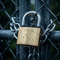 Cadenas en fer de type arc, plaqué or, chrome et nickel, robuste, antivol, étanche, à clé, pour portail, porte, entrepôt, vente en gros