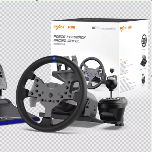High Quality Steering Wheel Formulation PNX V99 Racing Wheel Forces Feedback in PC/P S4/Xb Ox Games Car Driving Teaching