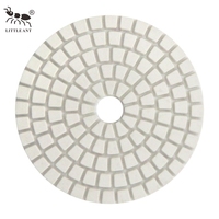 Tampon de polissage flexible LITTLE ANT pour surfaces humides, 3 pouces (80 mm), idéal pour le polissage des bords des comptoirs en granit et marbre courbes
