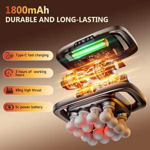 Pistola de Masaje Corporal por Vibración Muscular Profesional OEM ODM Personalizada, Inalámbrica, de Alta Frecuencia, con 16 Cabezales, 3 Velocidades - Product Image 3
