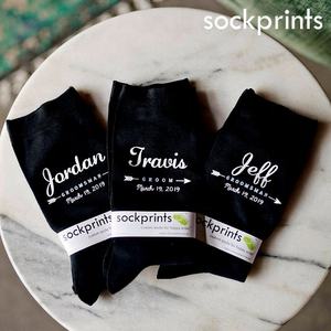 جوارب مبتكرة مرحة لهدايا عروس وعريس DT-606 للرجال لهدايا الزفاف جوارب قطنية - Product Image 5