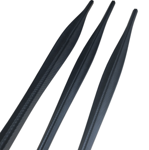 Palmes de plongée en apnée professionnelles KUBO en fibre de carbone pour adultes, forme de seiche, tube de lance taille L - Product Image 2