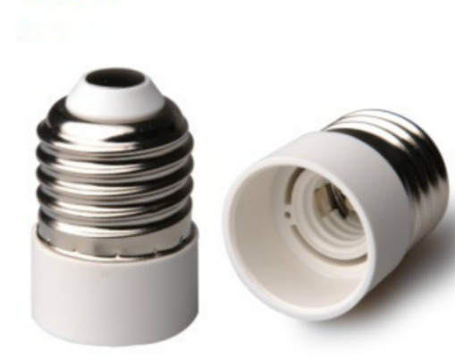 White E27 turn e14 lamp holder