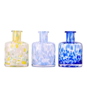 Atacado 250ml vazio mão soprado cor vidro perfume aromaterapia reed difusor garrafa