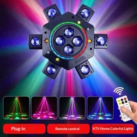 Lampu Sorot Bergerak Kepala Laser RGB 150W DMX512 6-Arm, Pencahayaan Panggung DJ dari Paduan Aluminium untuk Pesta Disko, Harga Pabrik