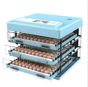 新しいデザイン256卵インキュベーターミニ鶏卵インキュベータートルコパーティーブルーマーケティングキーモーターパワーバードハウスDUCKフードダチョウ