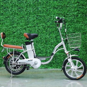 Bicicleta eléctrica con marco de aleación de aluminio, neumático al vacío de 16x2.125 pulgadas, motor de 350 <span class=keywords><strong>w</strong></span>, bicicleta eléctrica con batería de litio de 48 v y 12 ah - Product Image 3
