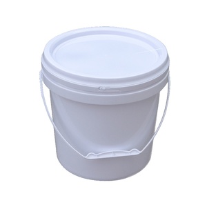 Secchiello per salsa di plastica bianca LEADLOONG 15L con coperchio ispessito con pel di mangime chimico a pel vuoto - Product Image 1
