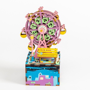 Nuevas llegadas DIY creativo 3D madera artesanía rompecabezas caja de música para el hogar adornos niños adultos juguete regalos de cumpleaños - Product Image 6