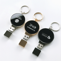 Grosir kustom Usb Flash Disk 8gb 64gb 128gb Memoria Usb Pen Drive 2.0 3.0 kecepatan tinggi Pendrive logam bercahaya USB flash drive