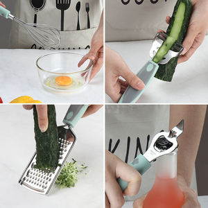 12 pièces en acier inoxydable batteur à oeufs coupe-<span class=keywords><strong>pizza</strong></span> roue râpe éplucheur <span class=keywords><strong>pelle</strong></span> Kit ustensiles de cuisine ensemble - Product Image 4