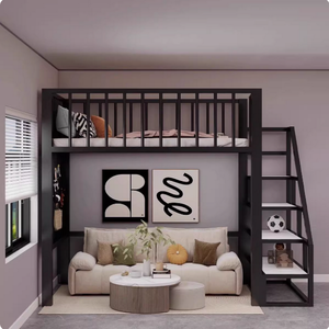 <span class=keywords><strong>Lit</strong></span> mezzanine pour enfants de haute qualité sur mesure avec <span class=keywords><strong>escalier</strong></span> et armoire de rangement, <span class=keywords><strong>lit</strong></span> <span class=keywords><strong>surélevé</strong></span> pour les petits espaces et les chambres duplex - Product Image 1