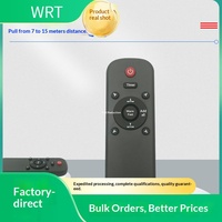 Télécommande vocale IR RF en alliage d'aluminium WRT8011 pour téléviseur avec accessoires
