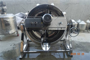 Chaudière à vapeur industrielle inclinable de 200 L avec fonction de nettoyage facile 220V/380V - Product Image 5