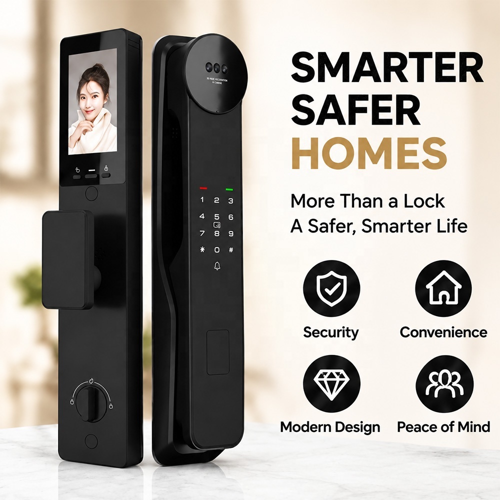 3d Face Recognition Remote Unlock Smart Lock Multiple Access Modes Apartment Smart Entry Lock · image 6