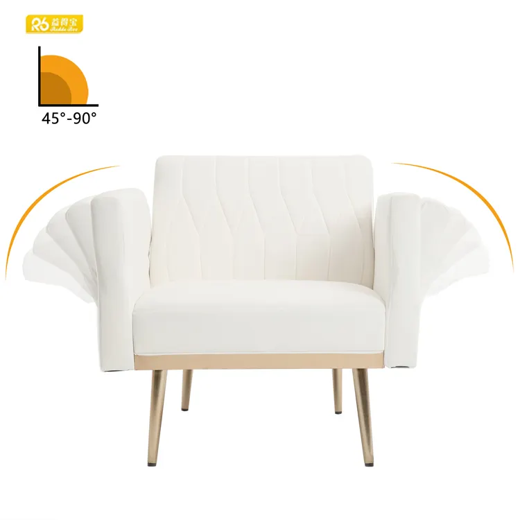 Enkele Fauteuil Bank Schommelstoel Woonkamer Meubels Arm Chaise Leisure Lounge Stoel Ottoman Woonkamer Stoelen Met Ottomaanse