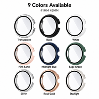 Funda Protectora de Pantalla Integrada de Plástico a Prueba de Golpes y Huellas Dactilares para Reloj Inteligente Google Pixel Watch3 4 40mm 44mm