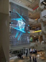 Écran LED Transparent adhésif intérieur extérieur grande scène vidéo murale rideau Film Led panneau Pantalla lunettes affichage