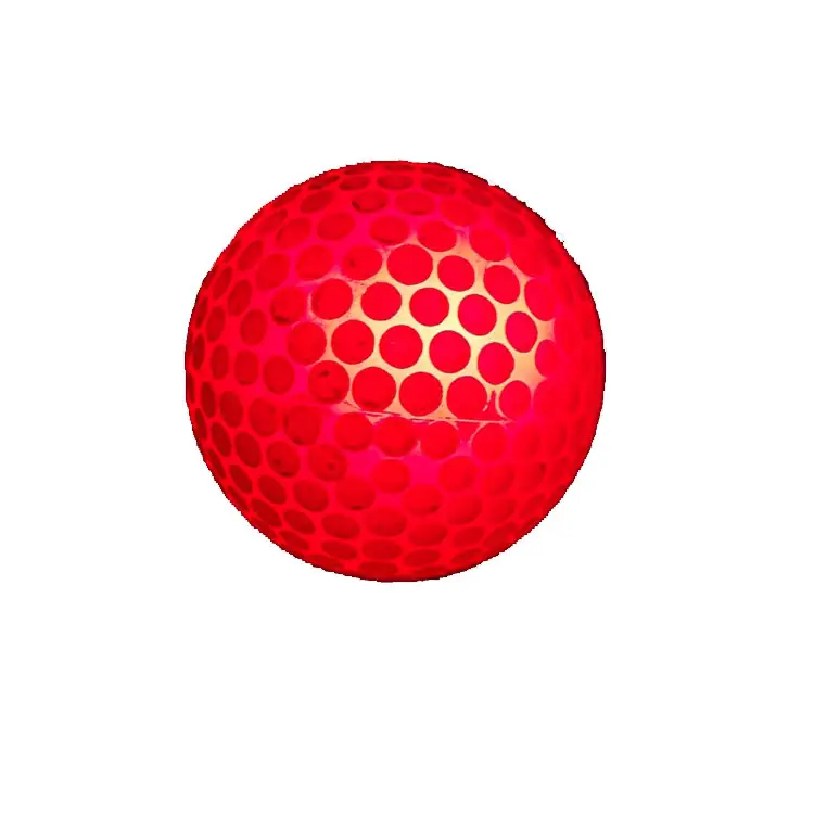 高品質のゴルフアクセサリーを備えた3ピースLEDゴルフボール光る練習ボール