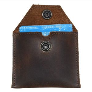 Porte-cartes en cuir de vachette pleine fleur tendance européen et américain, porte-cartes rétro et élégant pour homme, porte-monnaie simple et portable. - Product Image 3