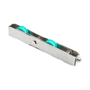 Ruedas de rodillo de puerta de patio de vidrio corredizo ajustable de acero inoxidable de bajo ruido con rodamientos para ventana Upvc y herrajes para puertas - Product Image 1