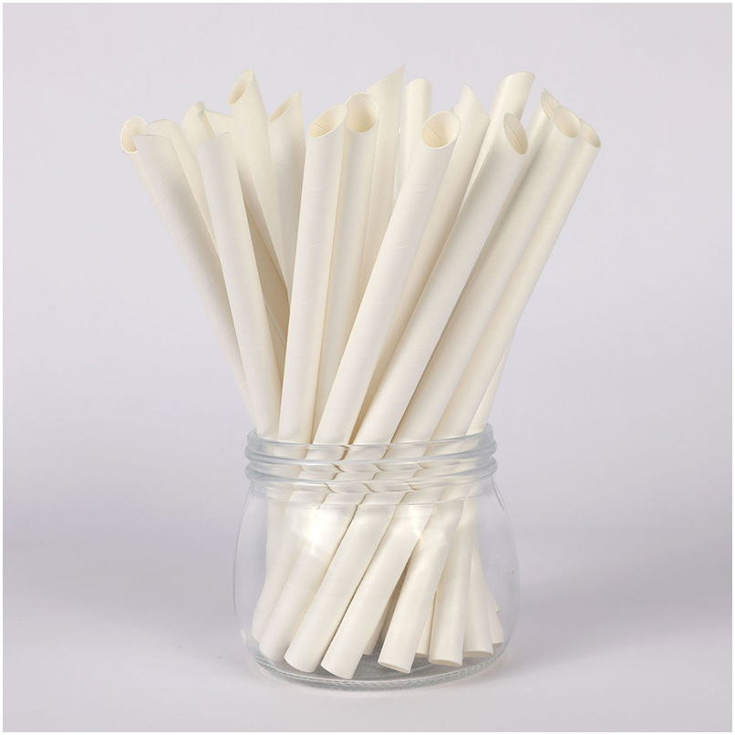 Custom Printed Paper Straws Eco Friendly for Party Beverage Soda Coffee Cafe Cocktail Restaurant
