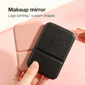 <b>Foldable</b> Travel Makeup <b>Mirror</b> with High Definition Glass and Elegant Design for Cosmetic Gift and Retail Use - Product Image 2