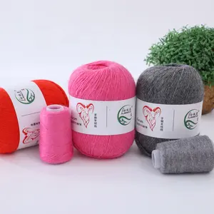 Crochet Đan Áo Len Khăn Chủ Đề Đầy Màu Sắc Alpaca Len Pha Trộn Sợi Len Tinh Khiết Bông Tay Đan Sợi