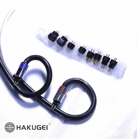Microphone, haut-parleur et moniteur Hi-Fi hybride en alliage de cuivre, argent, palladium et graphène, blindé, Blue Spirit Dragon Gold Silver