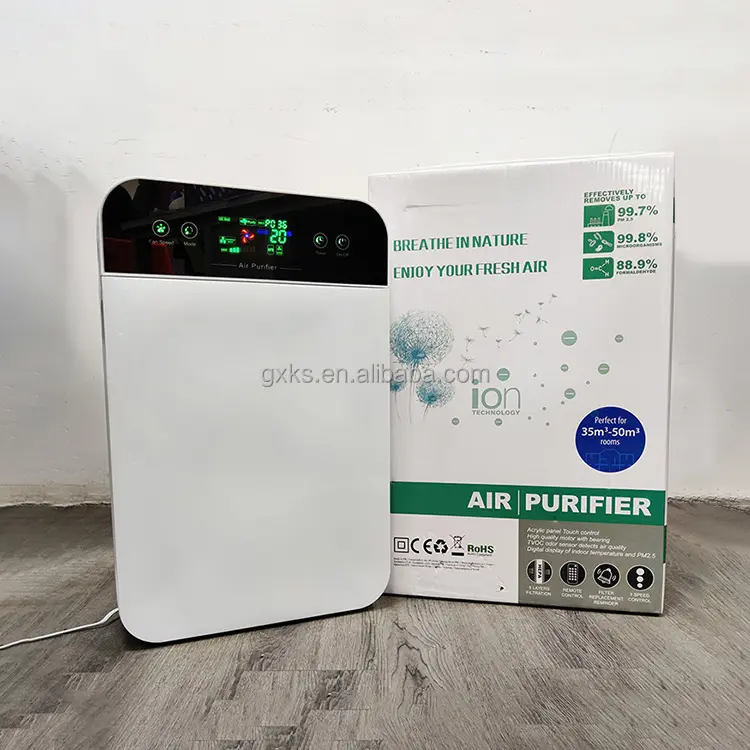 Home Purificador De Aire Purificateur Et Humidificateur Proable Smart Uv Humidifier Air Purifier With Hepa Filter