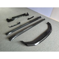 Kit de décoration de carrosserie en fibre de carbone sèche de style AD de haute qualité, lèvre avant, jupe latérale, diffuseur arrière, garde-boue, adapté à la BMW G30 G38
