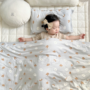 Couette en coton tricoté doux pour bébé Couverture amovible lavable Couette chaude et respirante pour la literie du berceau - Product Image 2